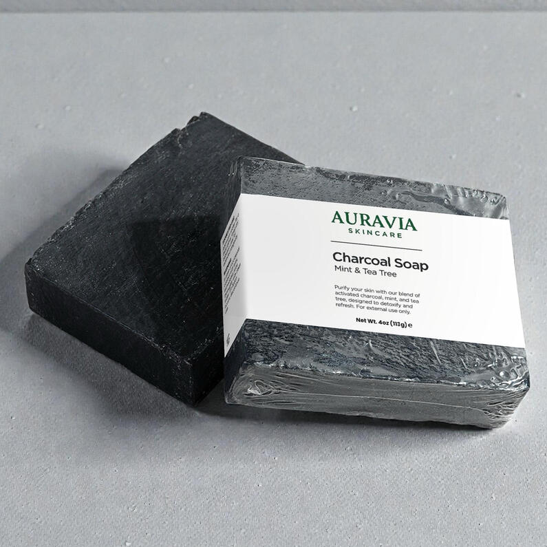 A handcrafted charcoal bar that deeply cleanses while keeping skin comfortable.